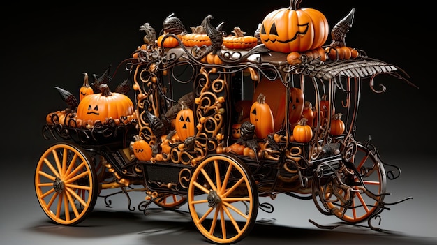 Carro de caramelo de calabaza