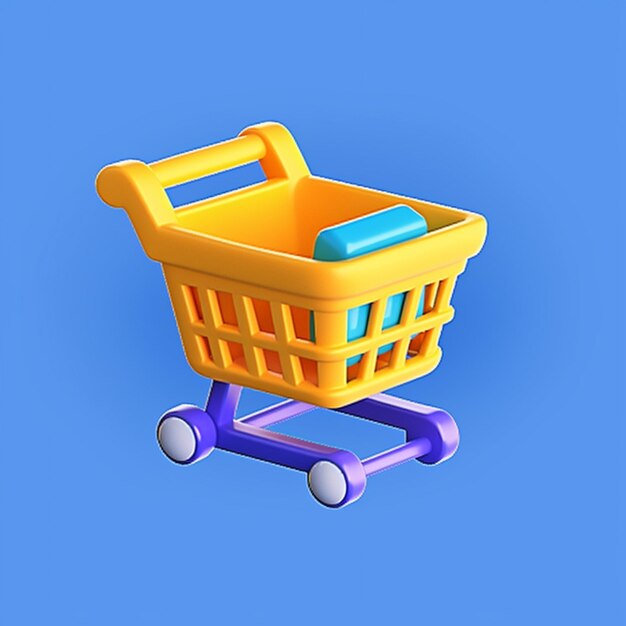 Foto carro de compras 3d