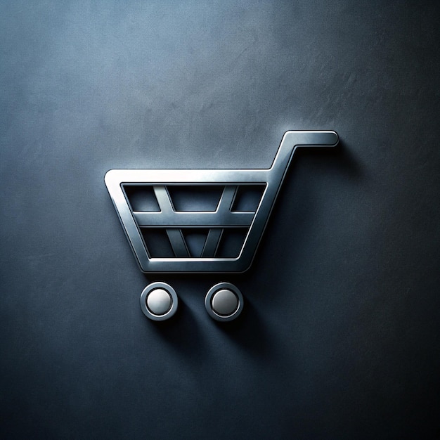 un carro de compras con un carrito de compras en él