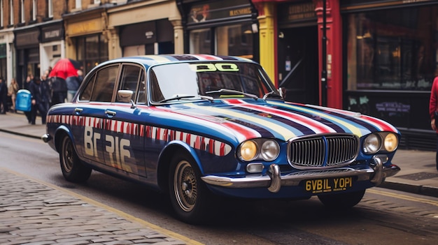 Foto carro da polícia britânica em newcastle upon