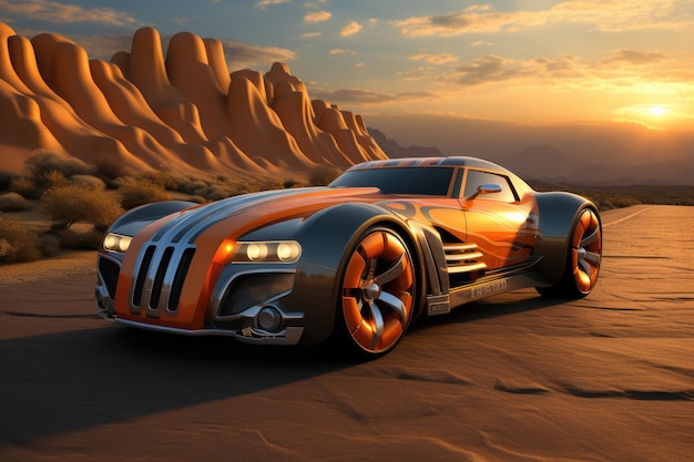 Novo conceito de design de carro de corrida hot wheels