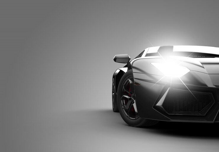 Foto carro esporte moderno preto