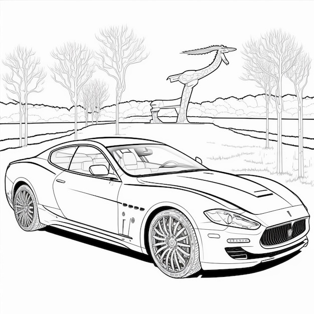 Desenhos de Carros de Corrida para colorir - Bora Colorir