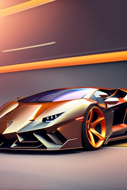 carro esporte scifi lamborghini