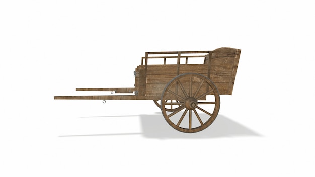 carro de madera antiguo