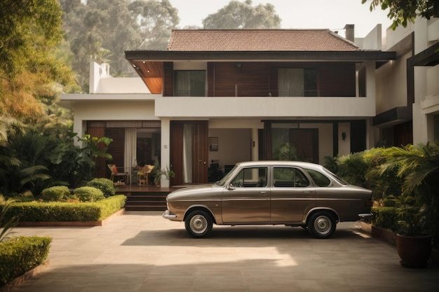 Foto carro moderno na cidade