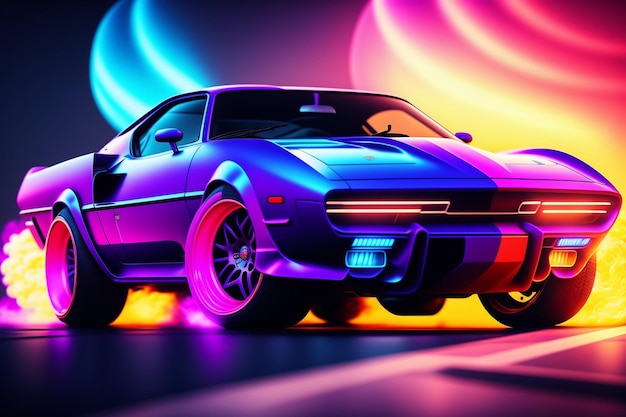 carro neon