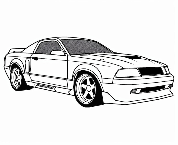 Carros Para Colorir - Jeep, Land Rover, Porsche, Ferrari, Mustang