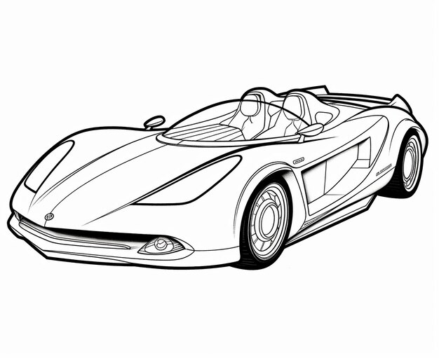 Desenho Para Colorir carro de corrida antigo - Imagens Grátis Para Imprimir  - img 24112