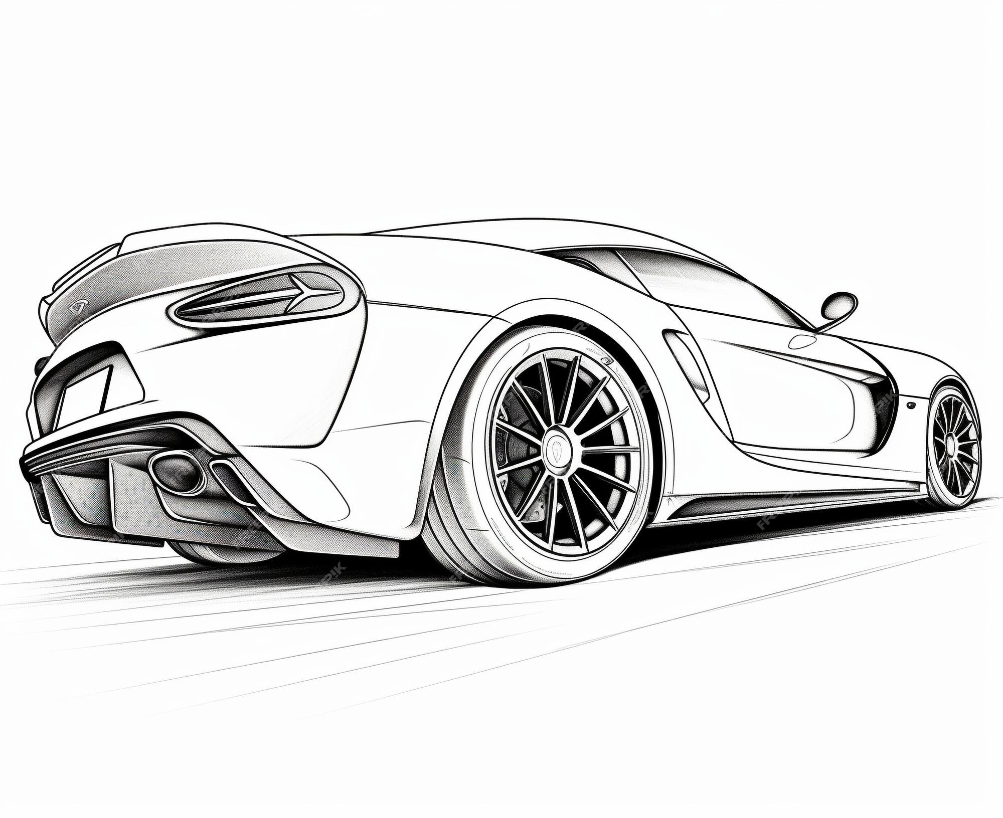 Desenhos para colorir de desenho de uma ferrari 360 spider para