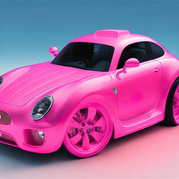 Foto carro rosa para barbie