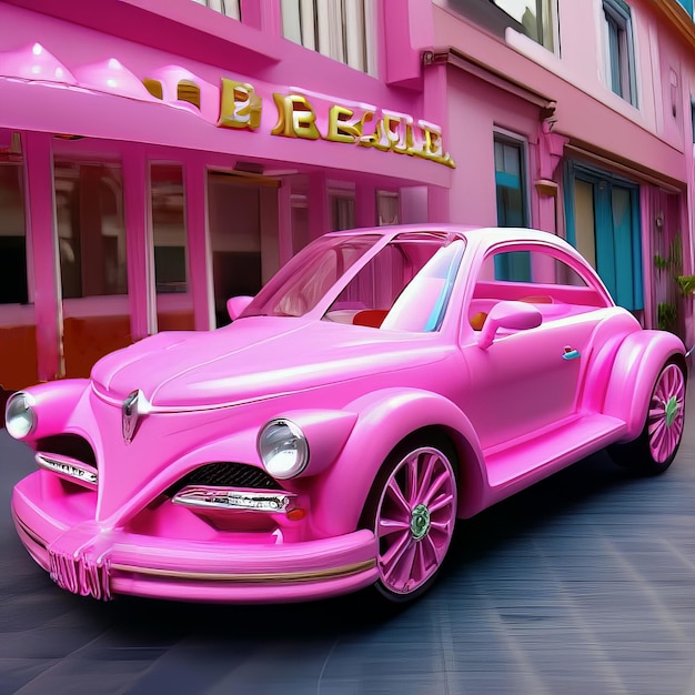 Carro rosa da Barbie