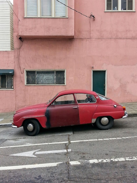 Carro vintage na rua