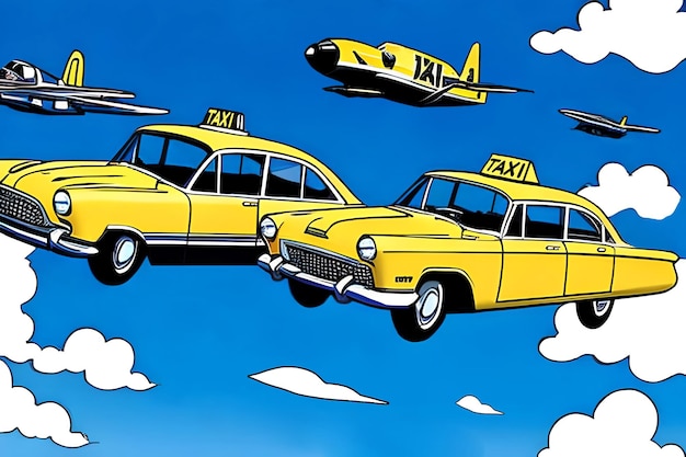 carros de táxi voadores