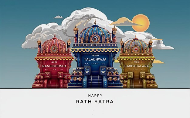 Los carros de Rath Yatra celebran el espíritu del día de Rath Yatra