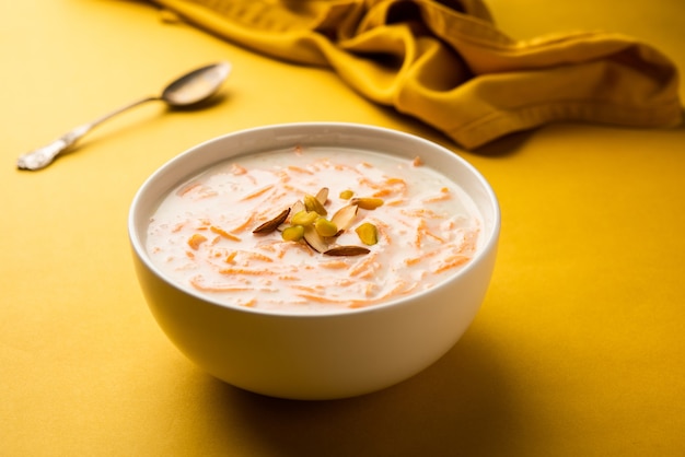 Carrot Kheer o payasam también conocido como Gajar ki Khir