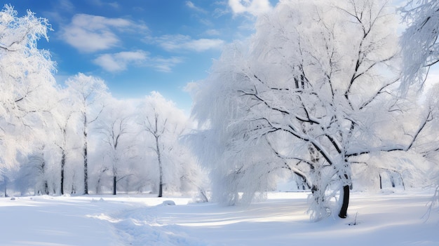 Carta de neve de férias de Inverno