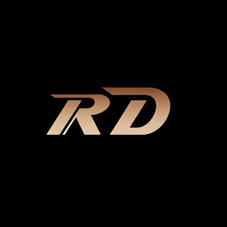Foto carta inicial rd diseño del logotipo plantilla vectorial resumen de la letra rd logotipo vinculado
