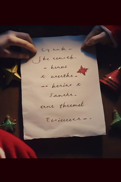 Foto carta de navidad infantil hecha por uno mismo