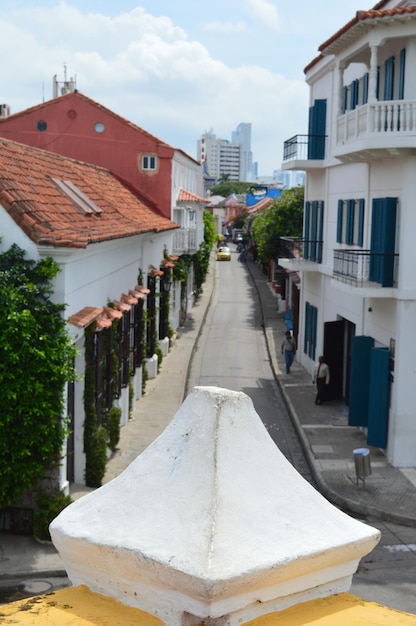 Cartagena Kolumbien Streetview des kolonialen und historischen Stadtbildes