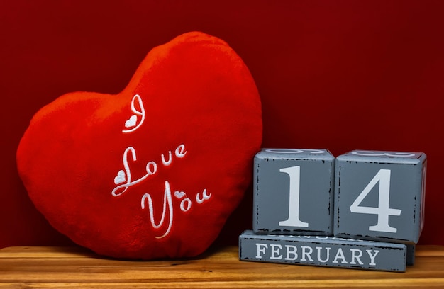 Cartão de Dia dos Namorados 14 de fevereiro