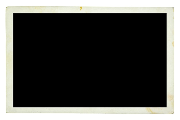 Foto cartão de moldura de foto isolado nos fundos brancos