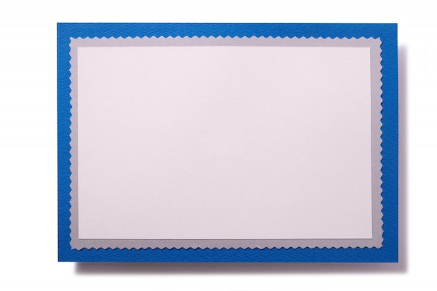 Foto cartão de natal em branco azul
