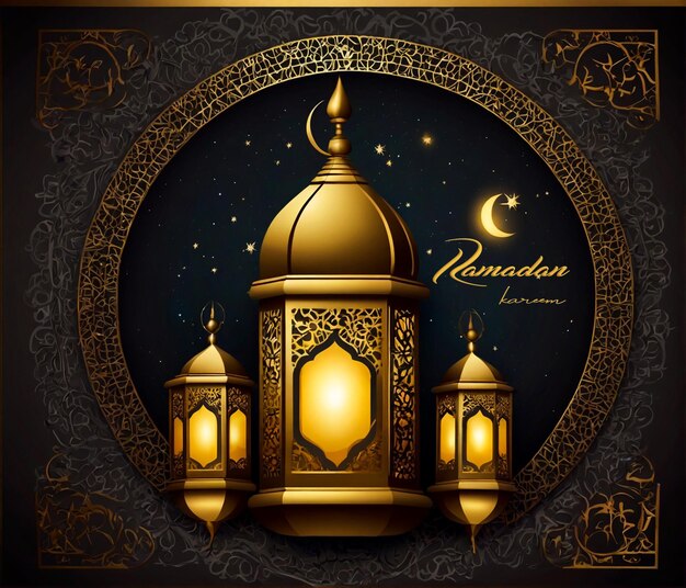 Foto cartão de saudação vector ramadan kareem