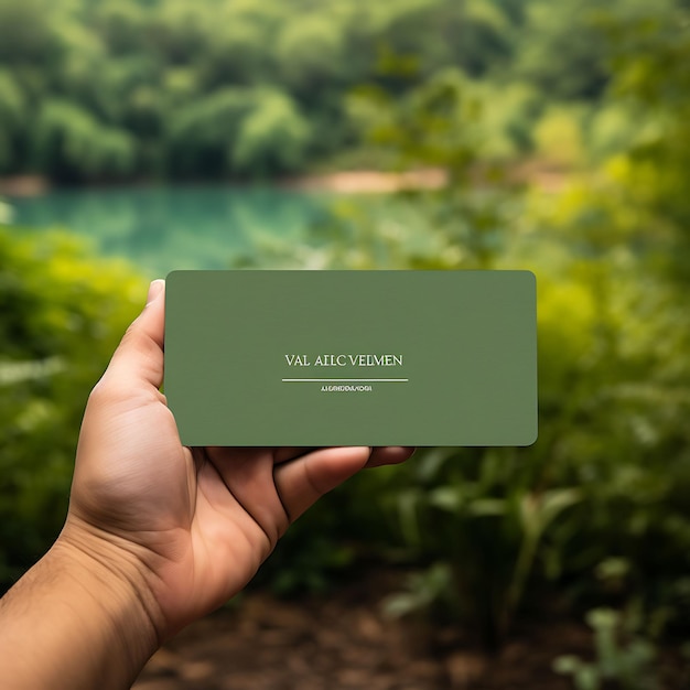 Cartão de visita da Health and Wellness Company Calming Green Colo Concept Ideas Card Clean Blank