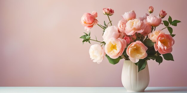 Cartão do Dia da Mãe Dia Internacional da Mulher Flores de fundo