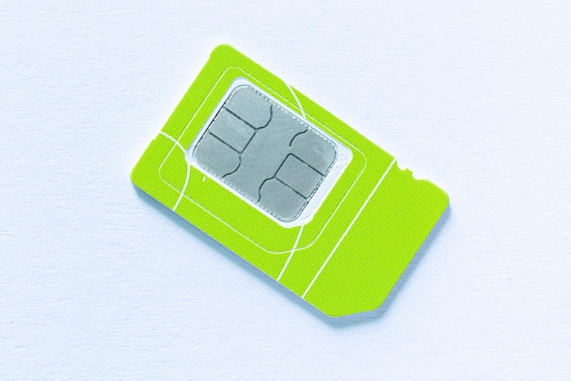 Cartão SIM, sinal vetorial de cartão SIM. Ícone de chip de telefone móvel.