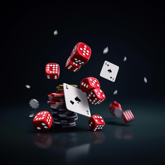 cartas e fichas de casino