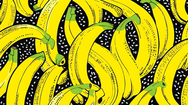 Foto cartaz de comida estilo retrô de frutas tropicais