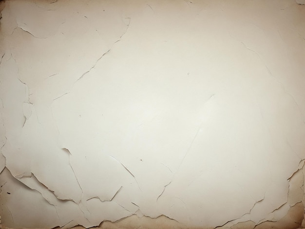 Cartaz de papel branco amassado e vincado em branco