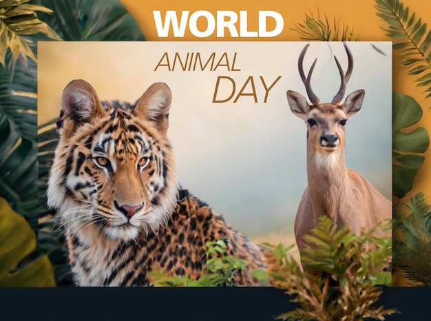 cartaz do dia mundial dos animais