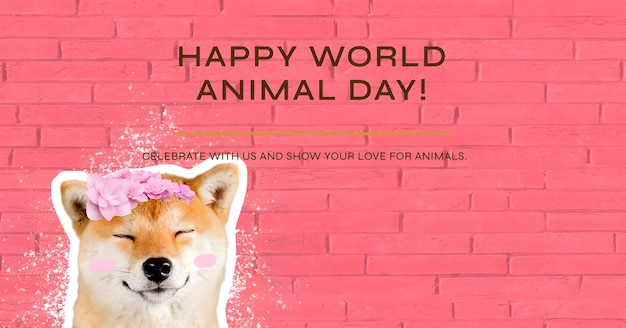 cartaz do Dia Mundial dos Animais