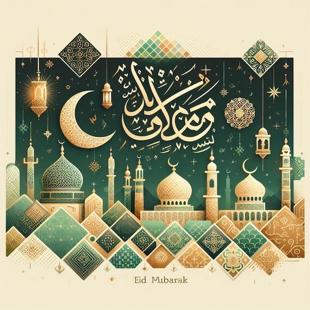 cartaz do Eid Mubarak