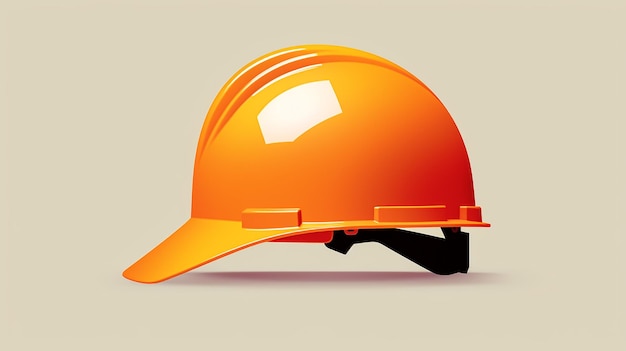 cartaz mínimo simples do dia internacional do trabalho com capacete
