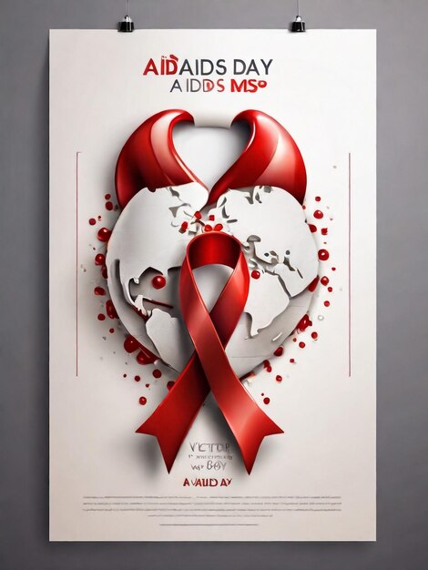 Foto cartaz para um mundo aids aids e aids