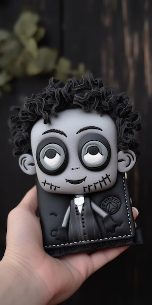 Carteira inspirada em Tim Burton com boneca Tom Hanks