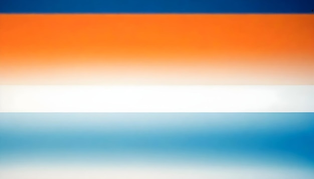 Foto un cartel azul naranja y blanco que dice la palabra en él