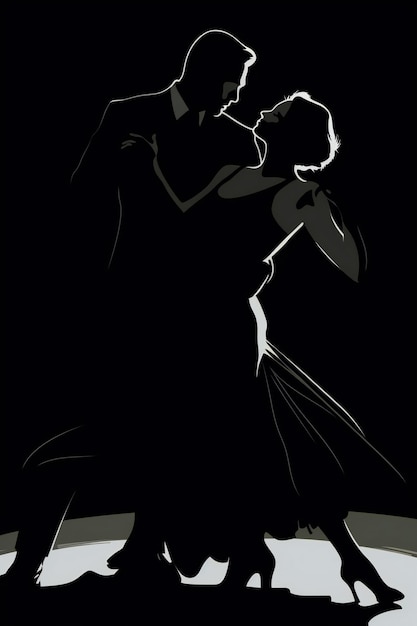 Un cartel de un baile llamado tango.