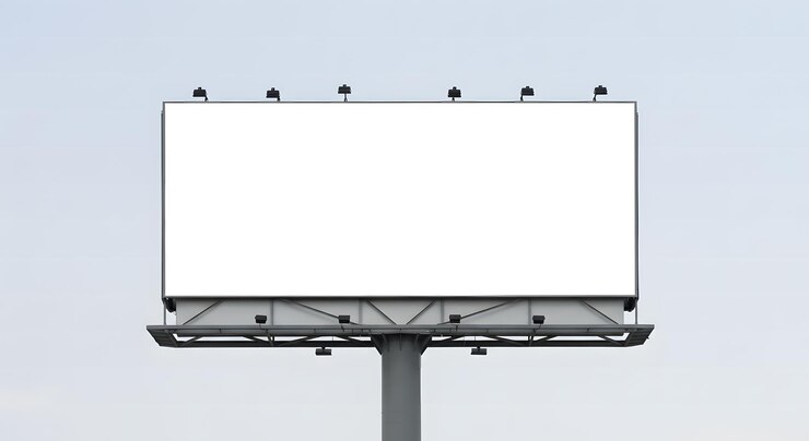 cartel en blanco para carteles publicitarios al aire libre o cartel publicitario en blanco para publicidad
