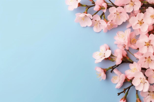 Cartel de boda naturaleza flor ramo rosa floral san valentín flor fondo hoja IA generativa