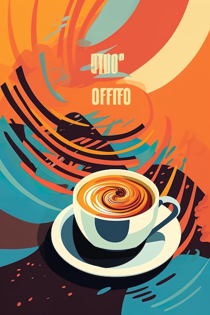 Foto un cartel para un café con el título no obtengas el café