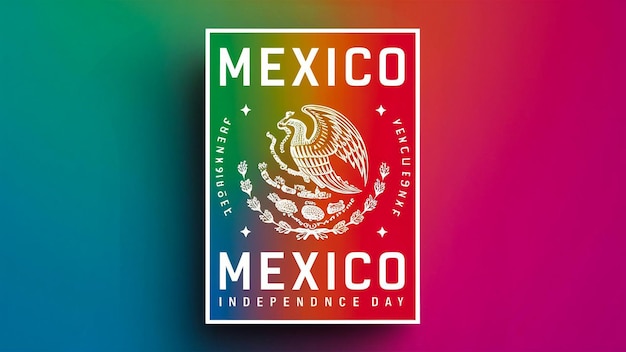 un cartel colorido con la palabra mexicano en él