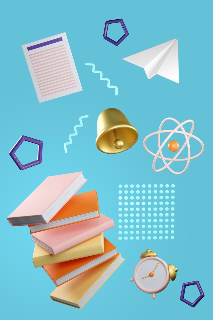 Foto cartel de concepto de educación 3d