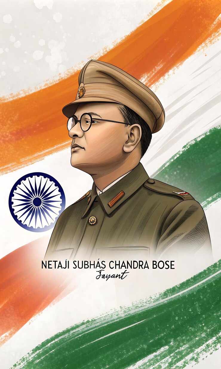 Foto el cartel del cumpleaños de subhas chandra bose