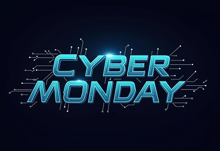 Foto un cartel de cyber lunes con las palabras cyber lunes en él