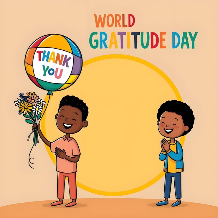 un cartel para el día de las gracias del mundo